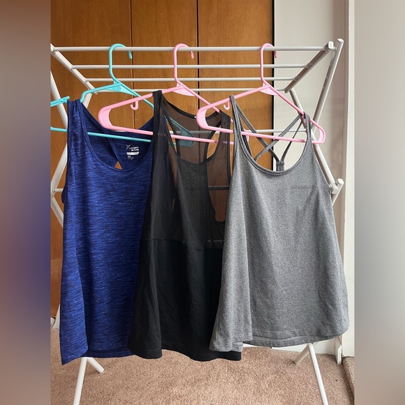 3 Athletic Women's Tank Tops - Blue, Black, and Gray
Lululemon & Old Navy - Picture 2 of 9